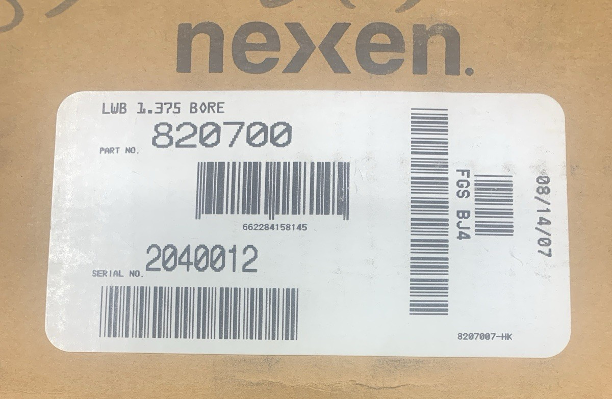 NEXEN 820700 AIR ENGAGED SHAFT/FLANGE MOUNT BRAKE LWB 1.375″ BORE **NEW**