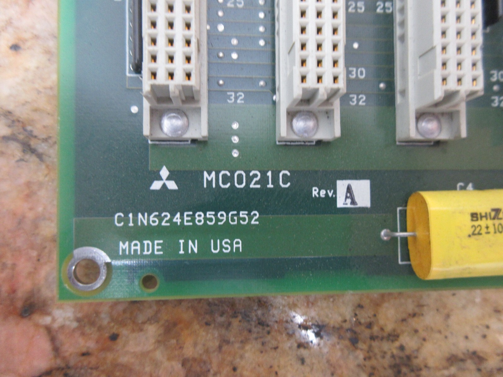 MITSUBISHI CIRCUIT BOARD MC021C C1N624E859G52 REV.A WARRANTY