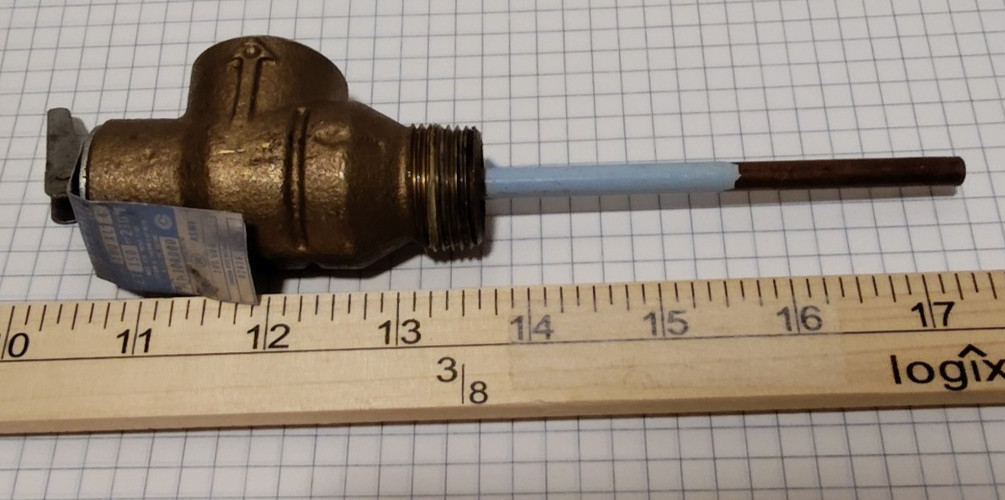 WATTS 100XL 3/4 in. 150 PSI. 210°F RELIEF VALVE USED