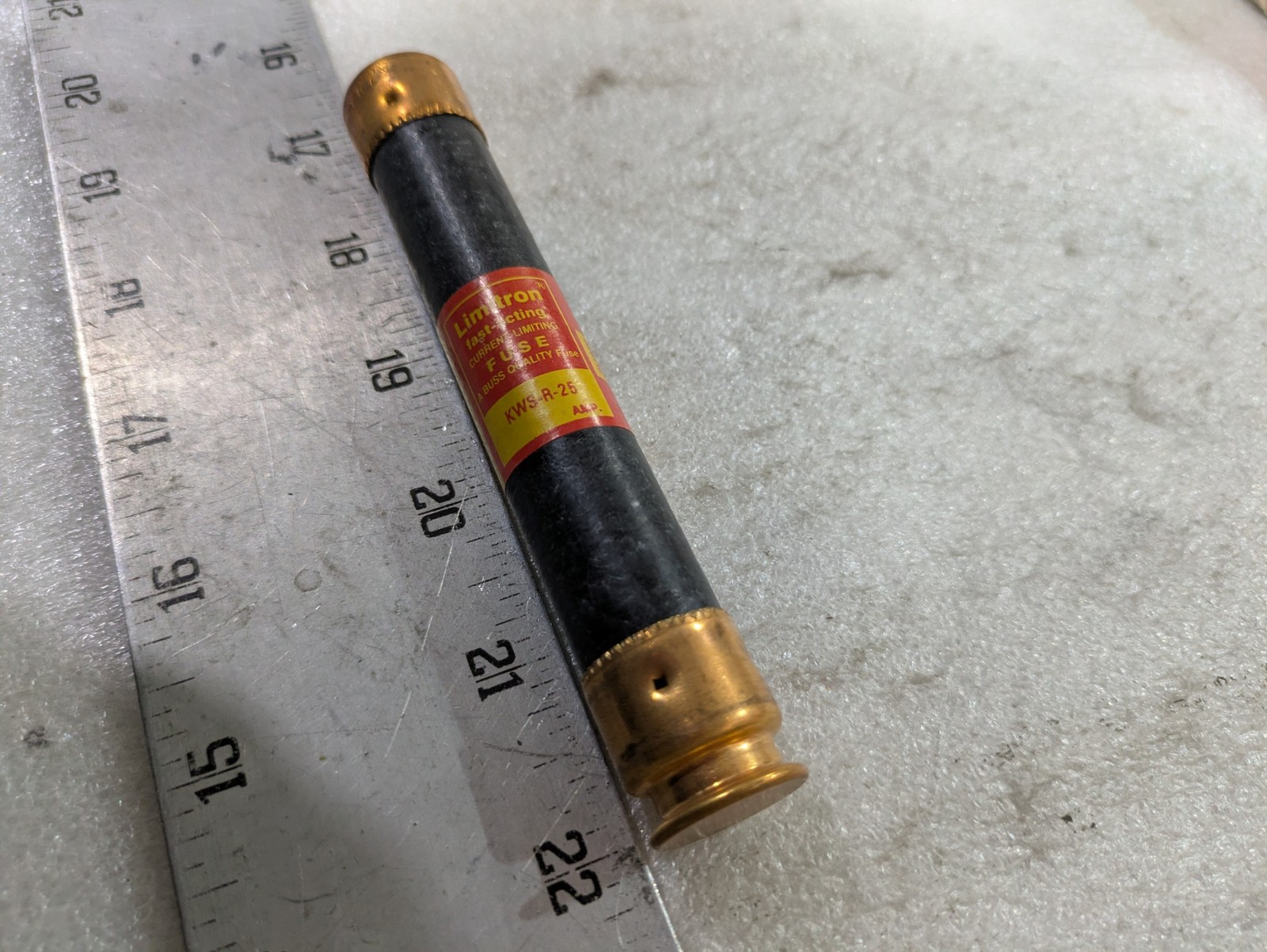 Bussmann KWS-R-25 Limitron Fast Acting Fuse 25A 600V Current Limiting RK1 Eaton