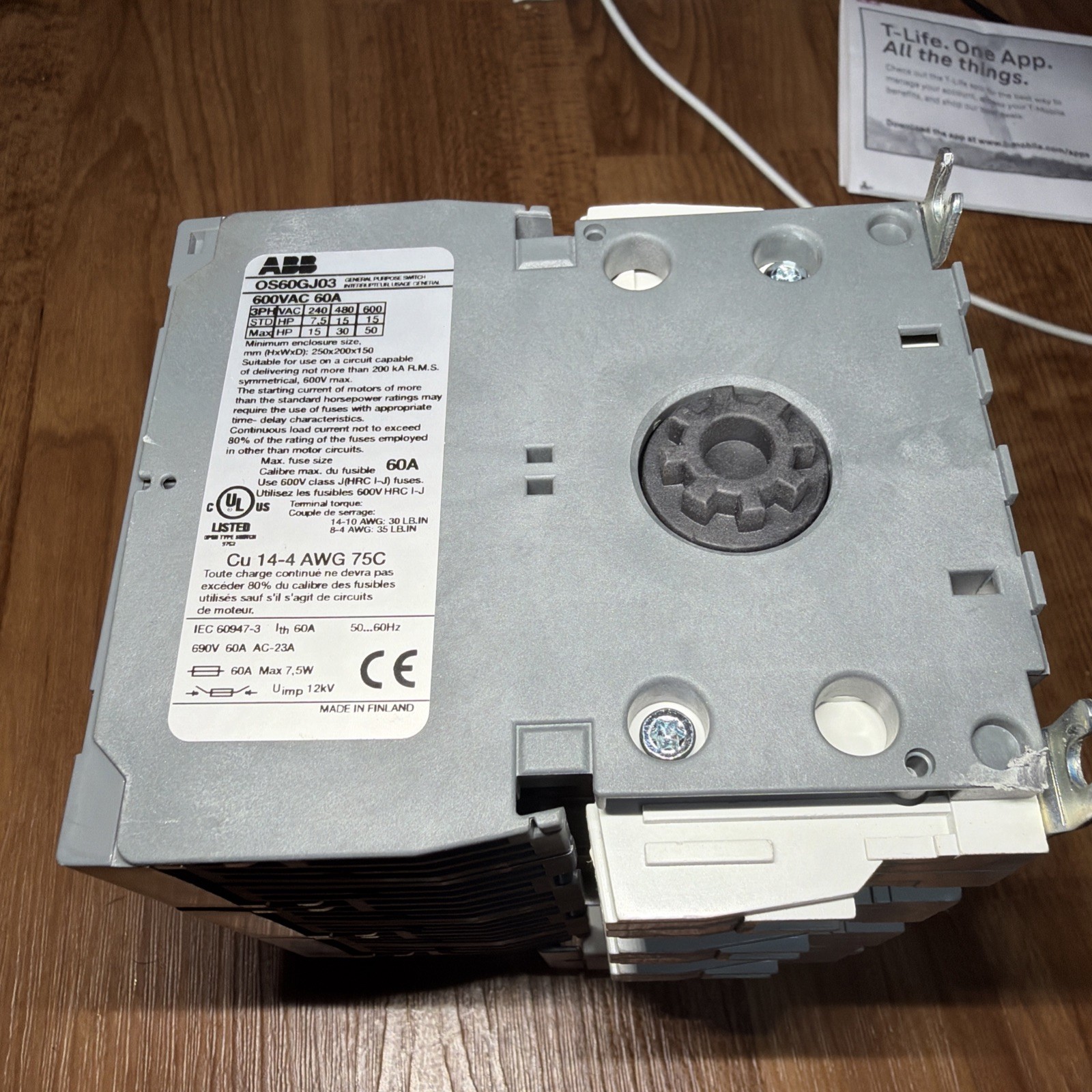 ABB Switch OS60GJ03