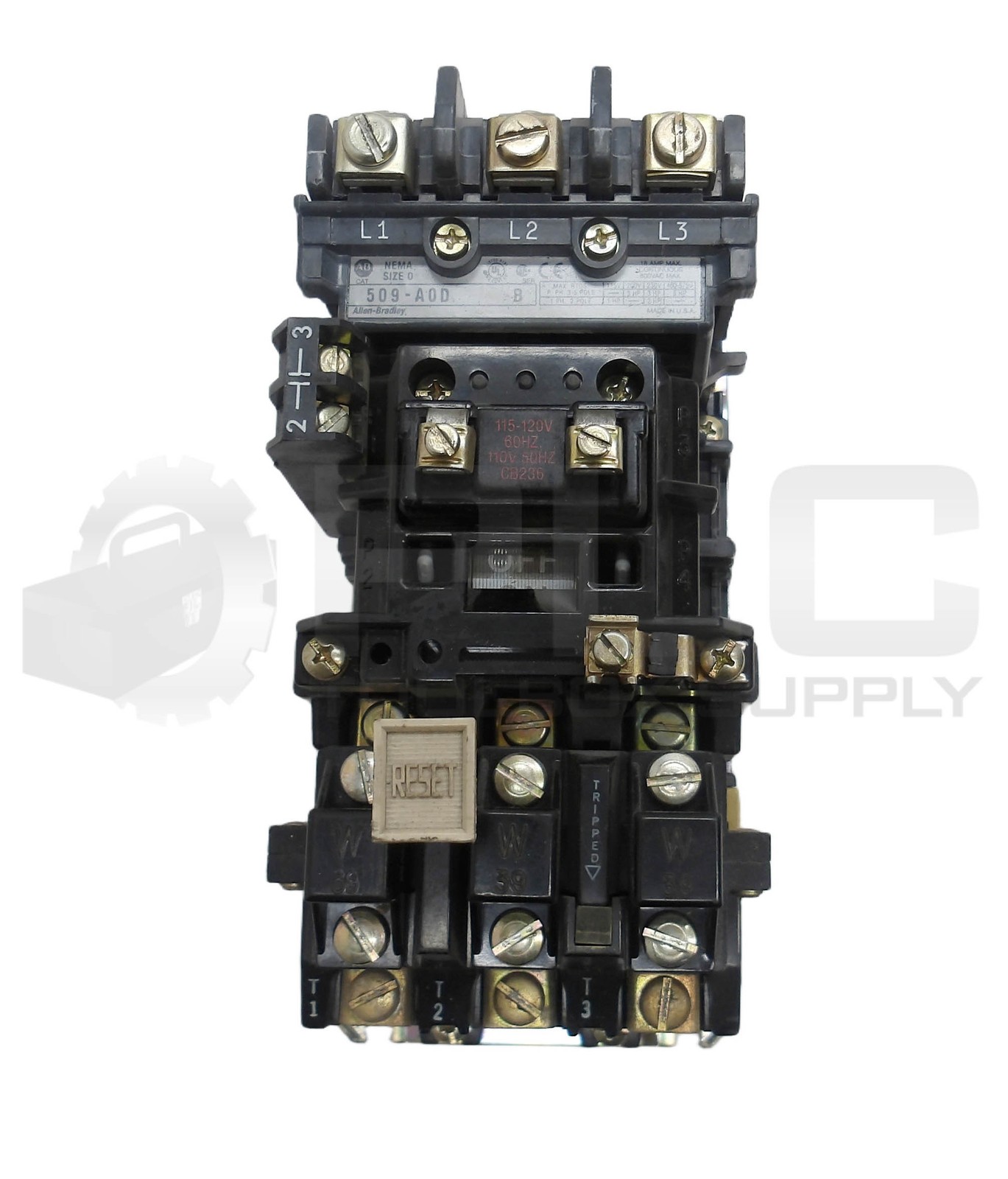 ALLEN BRADLEY 509-AOD /B STARTER W/ CB236 W/ 592-BOW16 /A W/ 595-A /B *READ*
