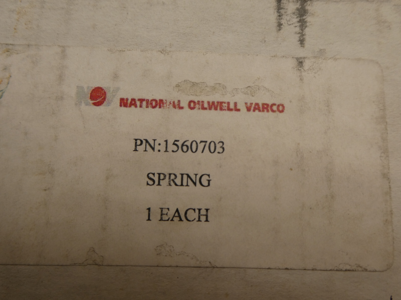 NATIONAL OILWELL VARCO 1560703 SPRING