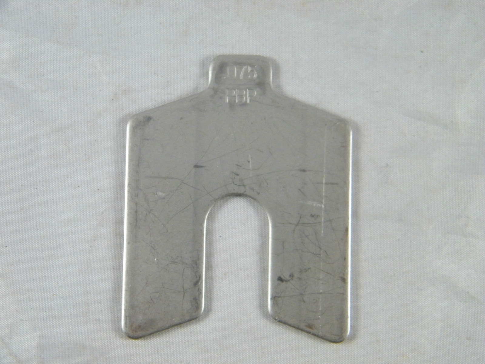 LOT OF 4 ~ NEW ~ PRECISION BRAND STAINLESS STEEL SLOTTED SHIMS ~ 2″ X 2″ X .075″