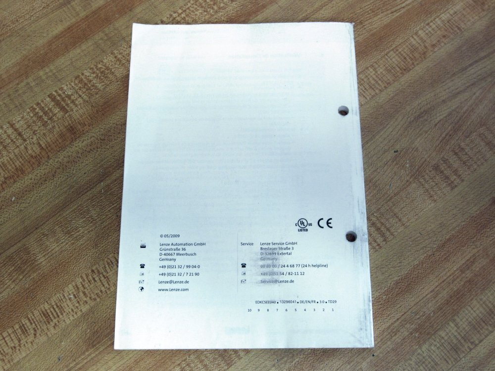Lenze EDKCSEE040 Mounting Instructions 13296041