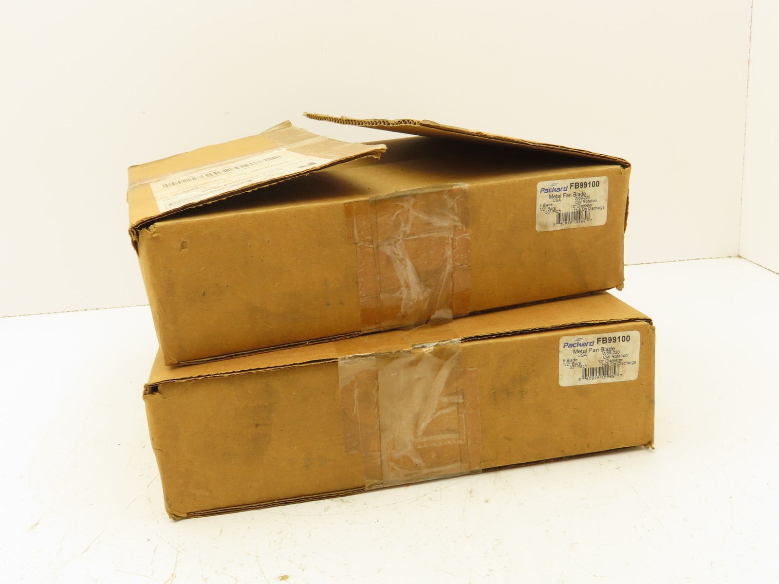 Packard FB99100 Attic Fan Blade Propeller 12″ 32° 5 Blade Lot Of 2