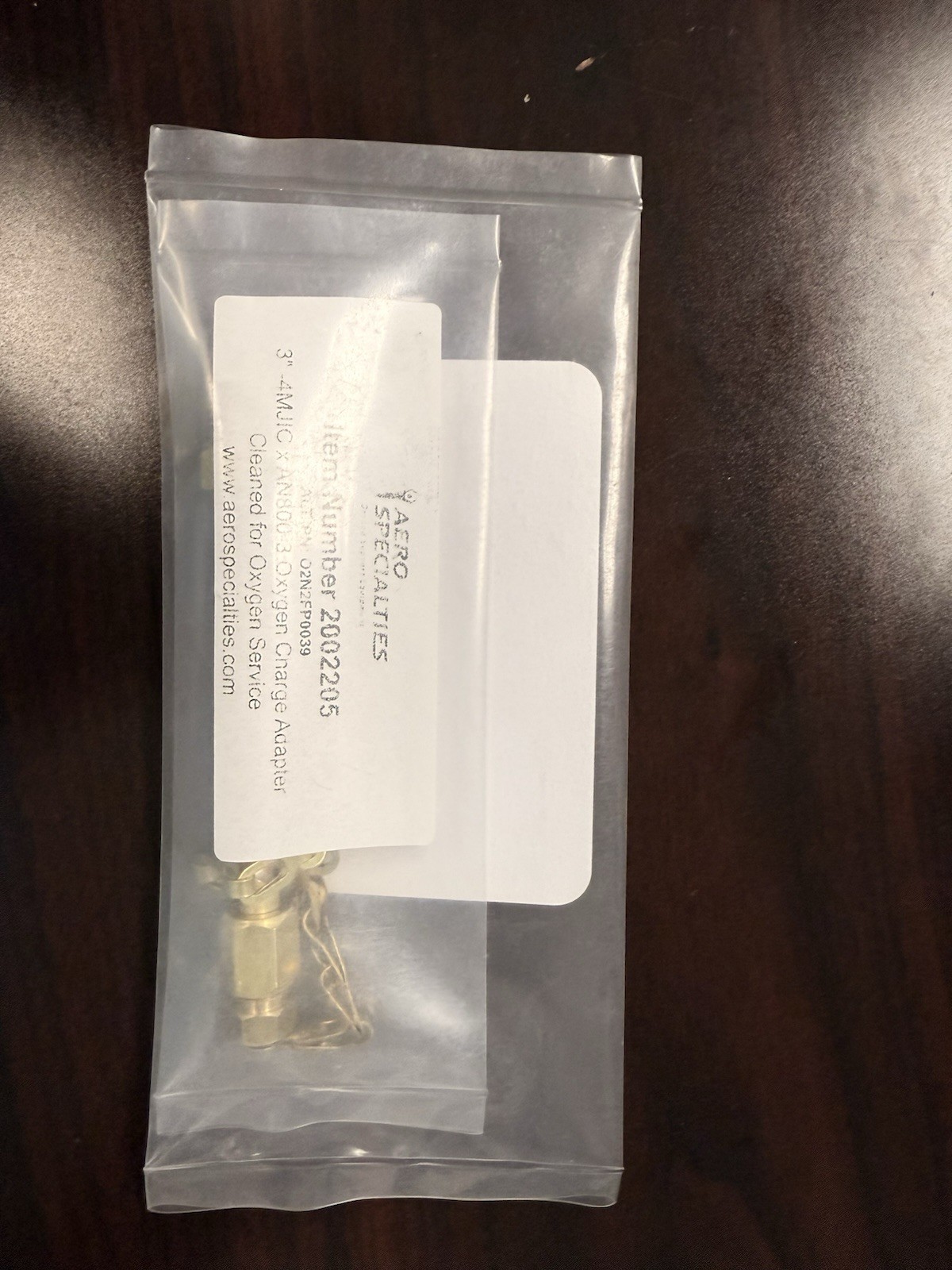 Aero speacialties Brand – service adaptor for aviator breathing air