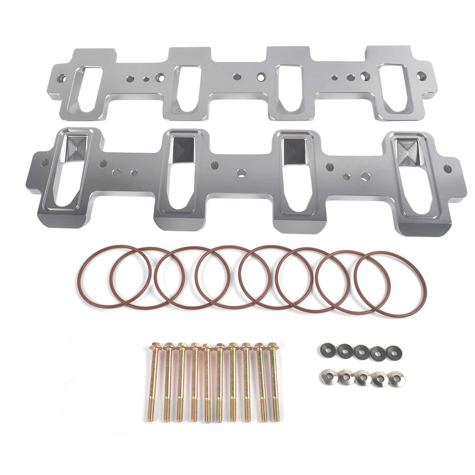 Intake Manifold Adapters LS Cathedral to Rectangle Port Fits Corvette Camaro G8
