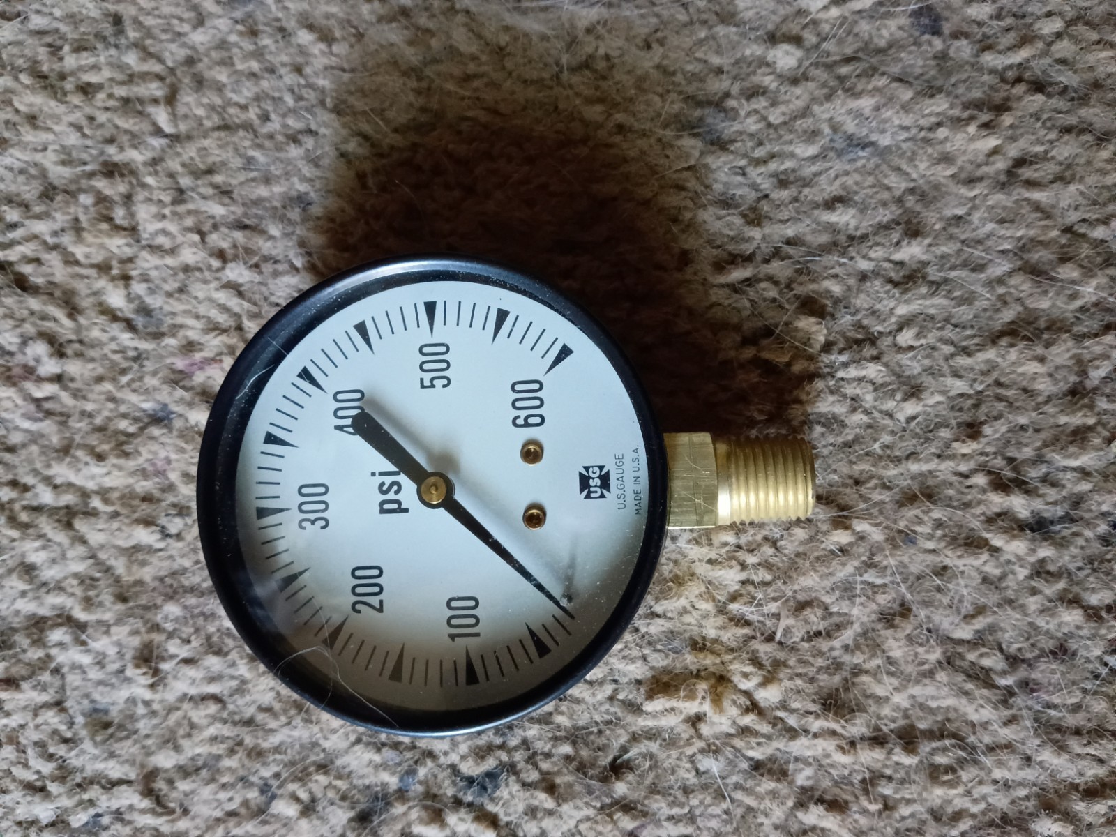 USG GAUGE AMETEK 046648 0-600PSI 2 1/2 IN FACE 1/4″NPT
