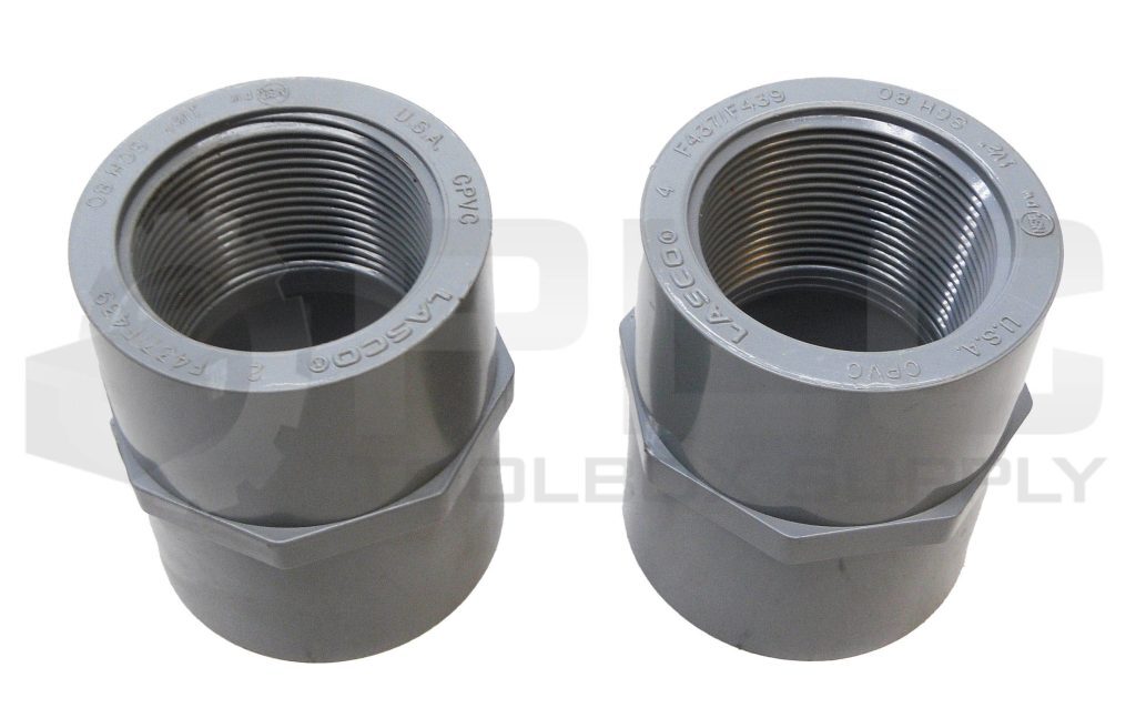 LOT OF 2 NEW LASCO F437/F439 FEMALE ADAPTER FITTING 1-1/2″