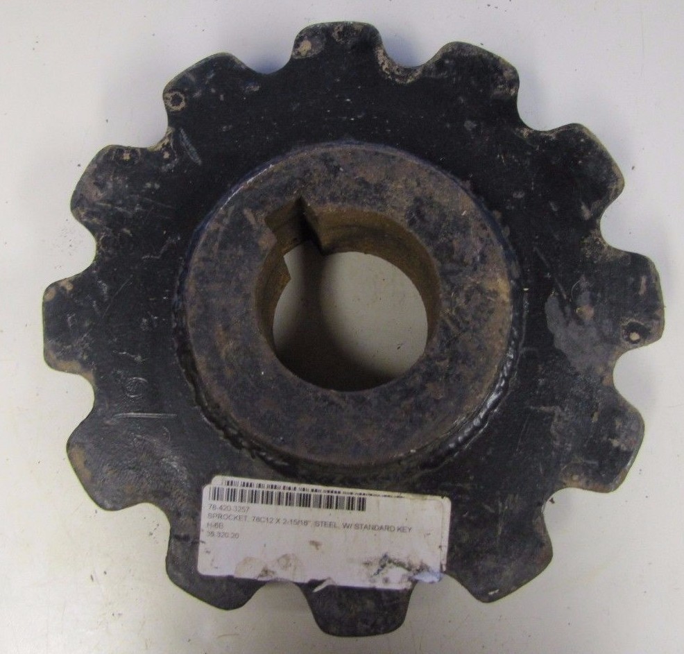 MARTIN 78C12 X 2-15/16″ STEEL 12 TOOTH 10-7/8″ O.D. 2-15/16″ BORE SPROCKET NEW