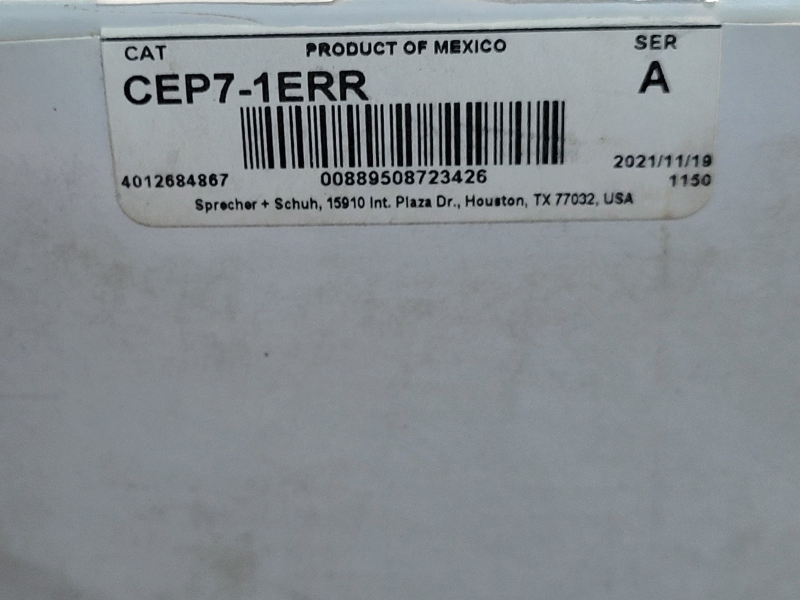 Sprecher+Schuh CEP7 CEP7-1ERR Module.
