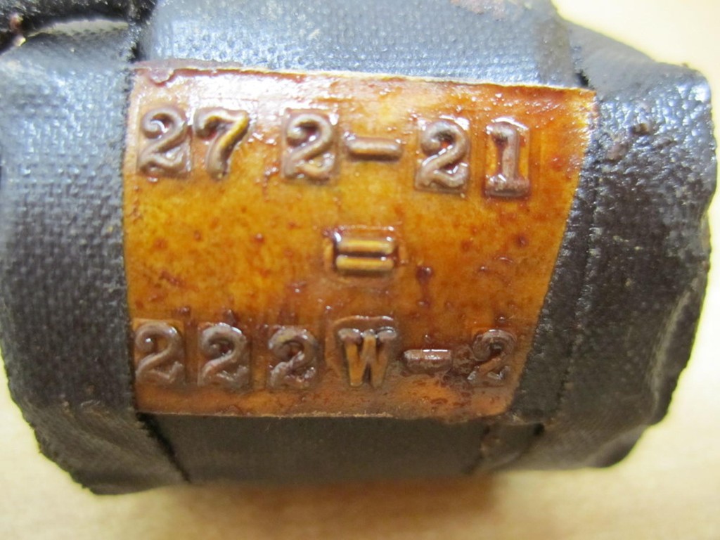 Part 222W-2 272-21 Coil