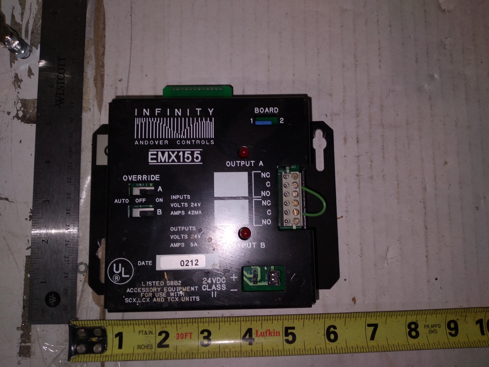 ANDOVER CONTROLS EMX155 24V 42MA 5A 24VDC 04548009970