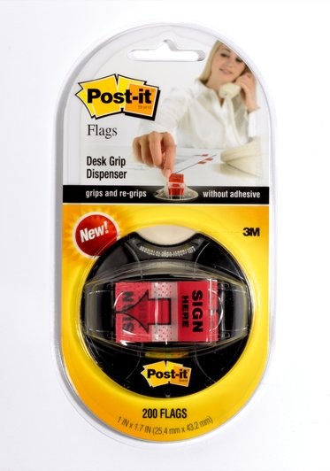 3M – 7100117019 – Post-it Flags 680-HVSHR 1 in. x 1.7 in. (254 mm x 432 mm)