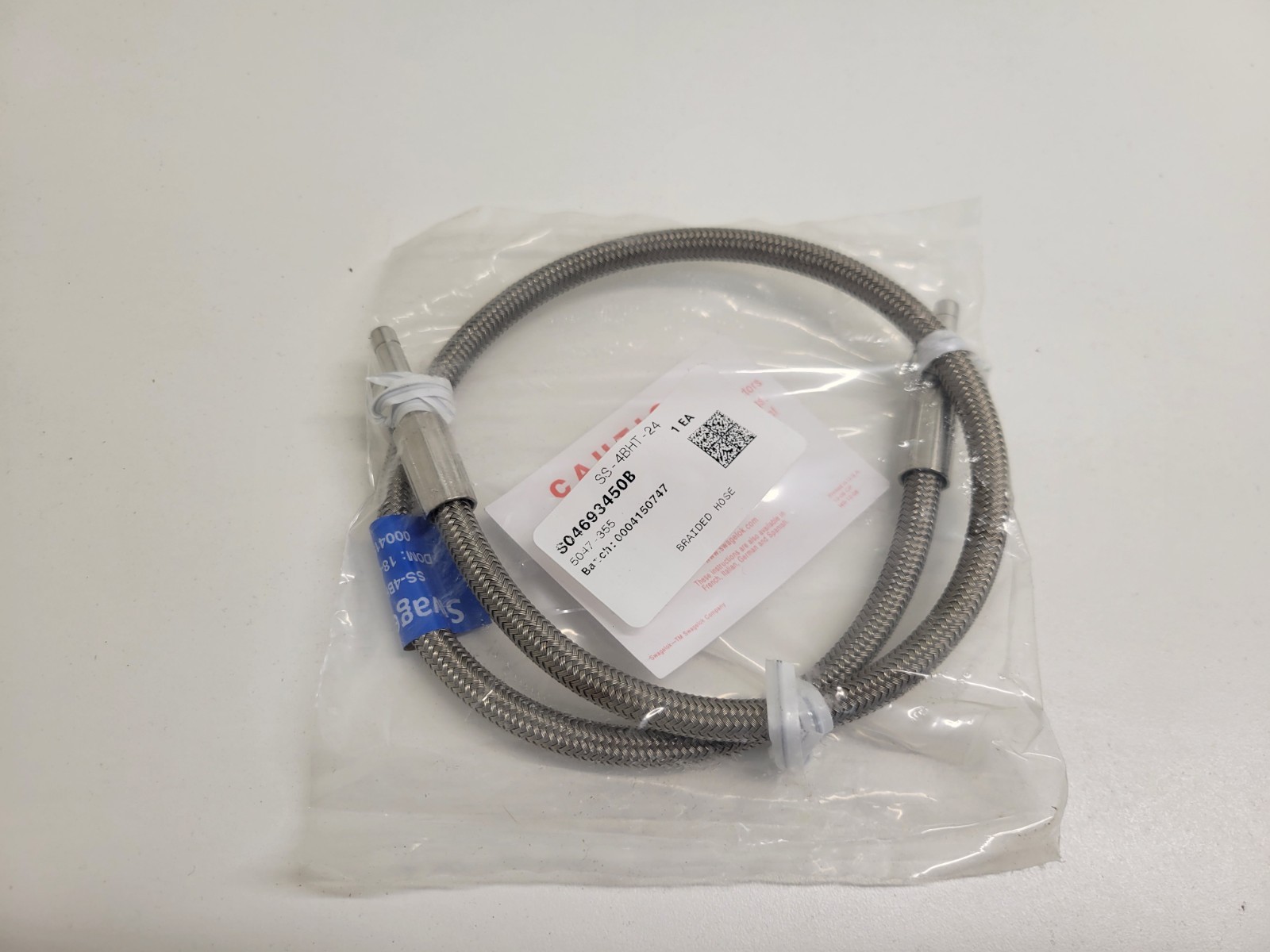NEW OLD STOCK! SWAGELOK SS BRAIDED HOSE ASSEMBLY SS-4BHT-24