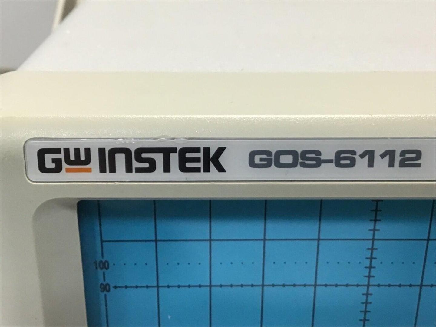 GW INSTEK Oscilloscope GOS-6112 Used #119522