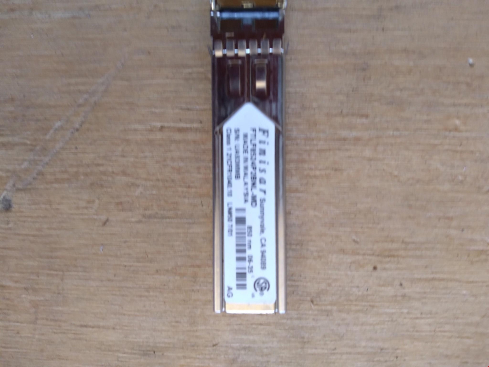 FINISAR FTLF8524P2BNL-MD UA93MMB 1 21CFR1040.10 850NM