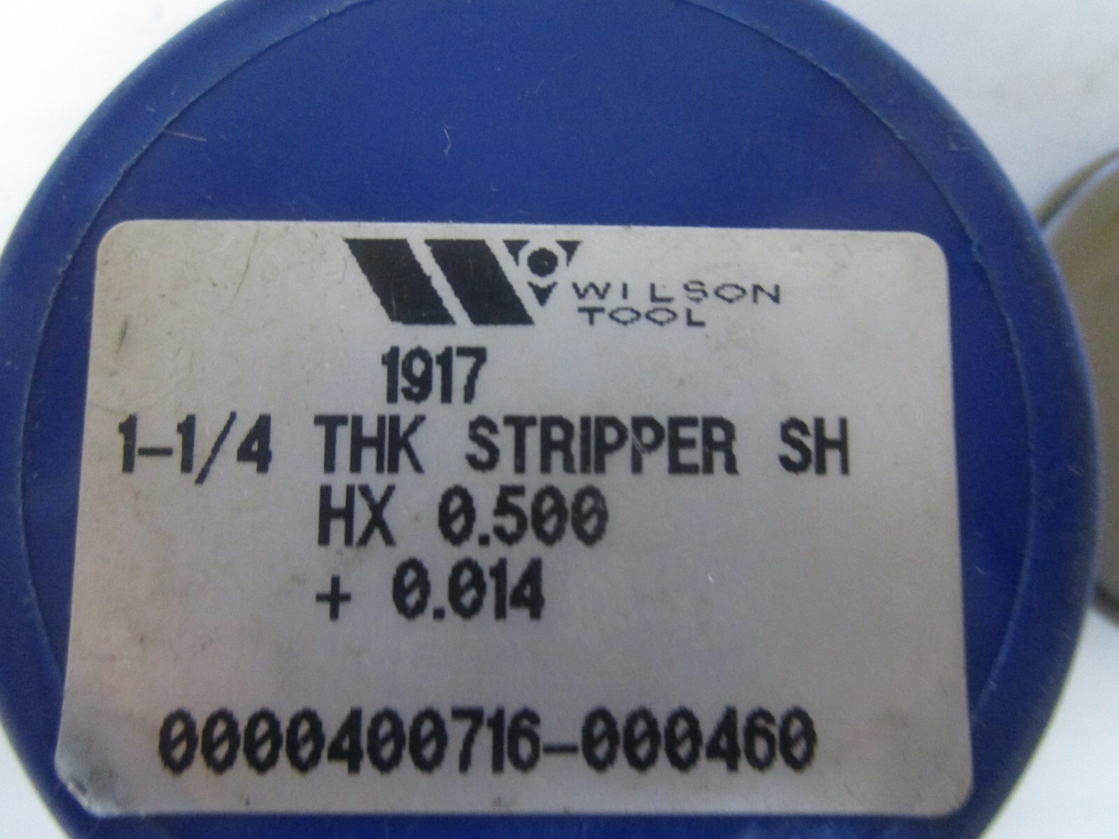 NEW WILSON TOOL 1917 1-1/4 THK STRIPPER SH HX 0.500 + 0.014