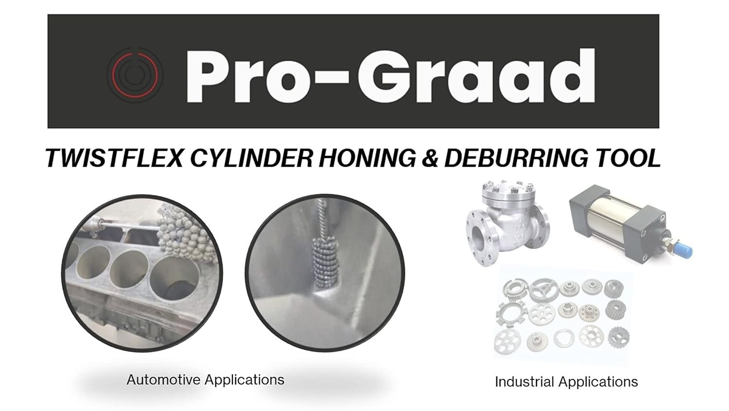 Pro-Graad TwistFlex 2″ 180SC Cylinder Hone | 2″ (50.8mm) Flexible Cylinder…