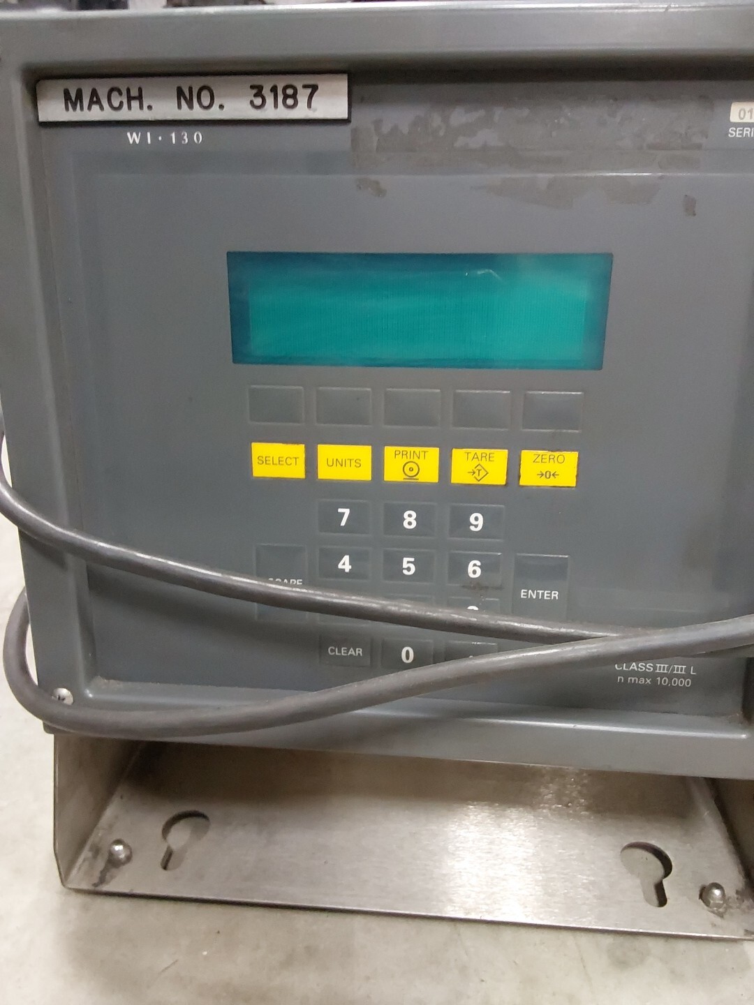WEIGH-TRONIX WI-130 WEIGHT INDICATOR Class III/III L