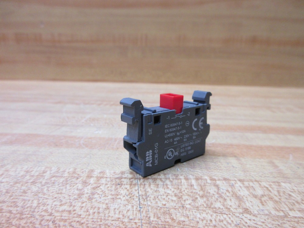 Asea Brown Boveri 1SFA611610R1110 ABB Contact Block MCB-01G