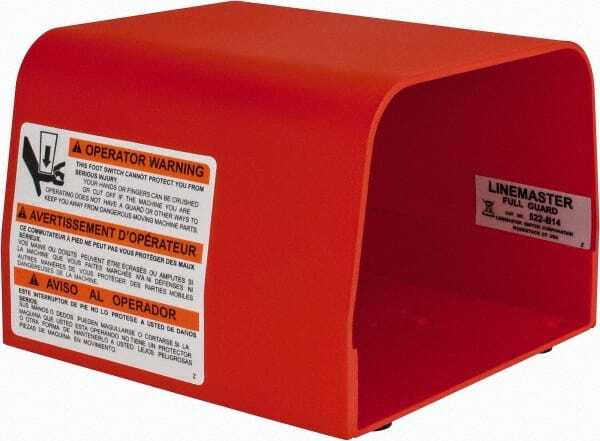 LINEMASTER 522-B14 Guard For Single Pedal Foot Switch: 6″ L x 6″ W x 4-1/2″ H