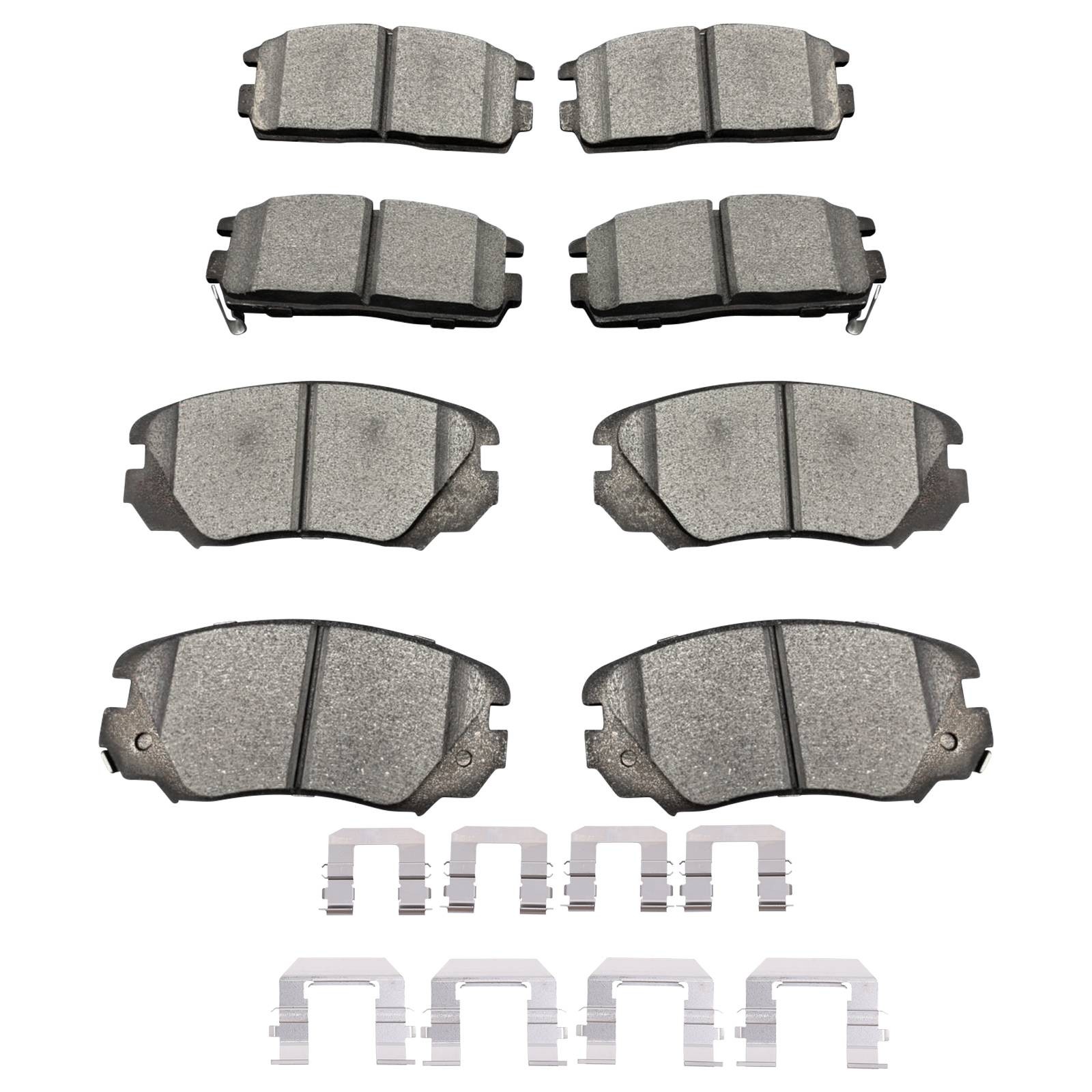 Front & Rear Ceramic Brake Pads For Chevrolet Equinox GMC Terrain 2010 – 2017