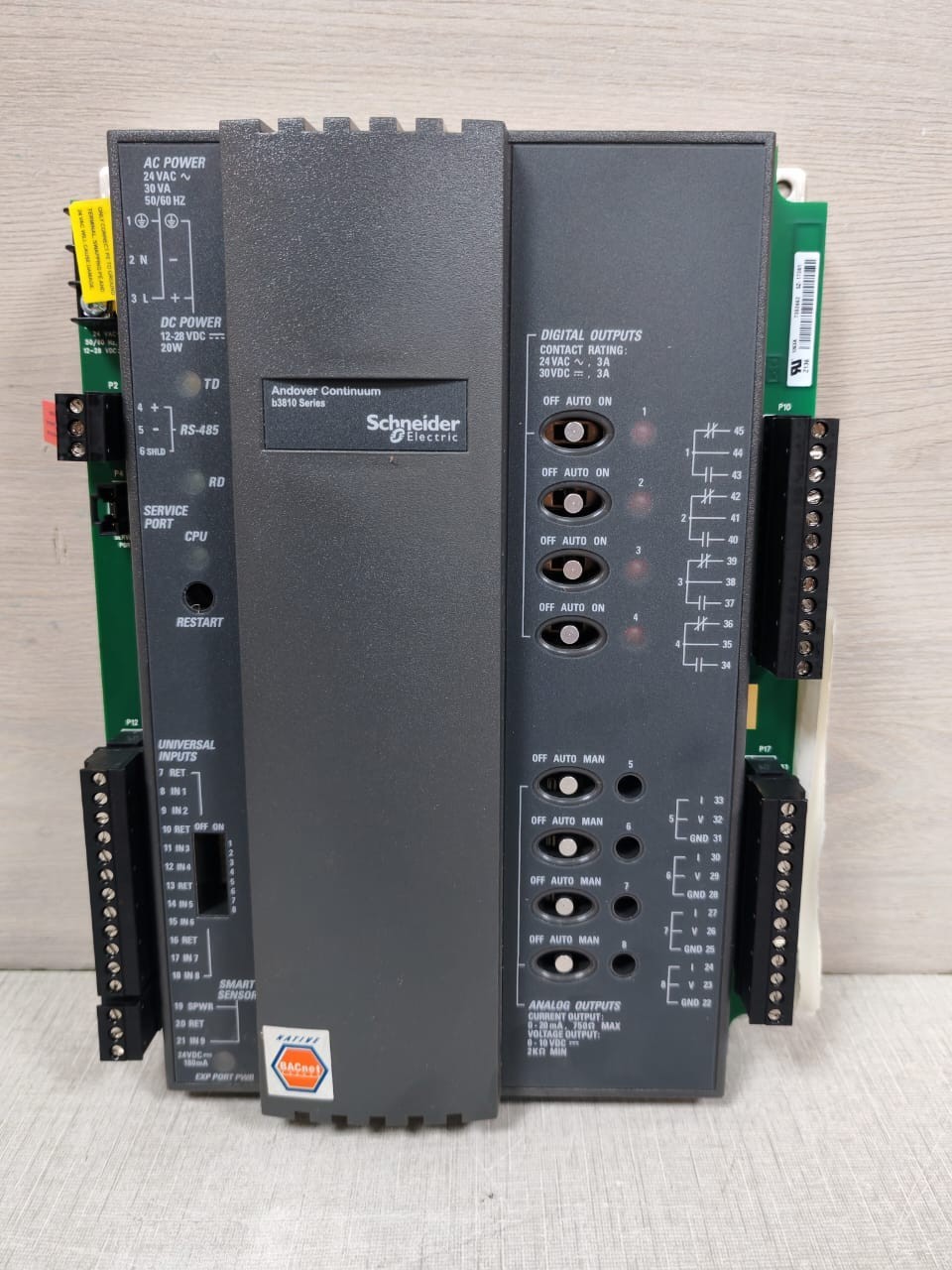 SCHNEIDER ELECTRIC B3814 ANDOVER CONTINUUM B3810 SERIES