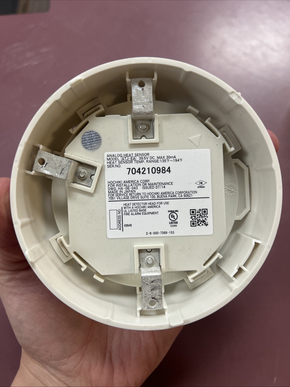 HOCHIKI ATJ-EA Analog Heat Sensor, D-5
