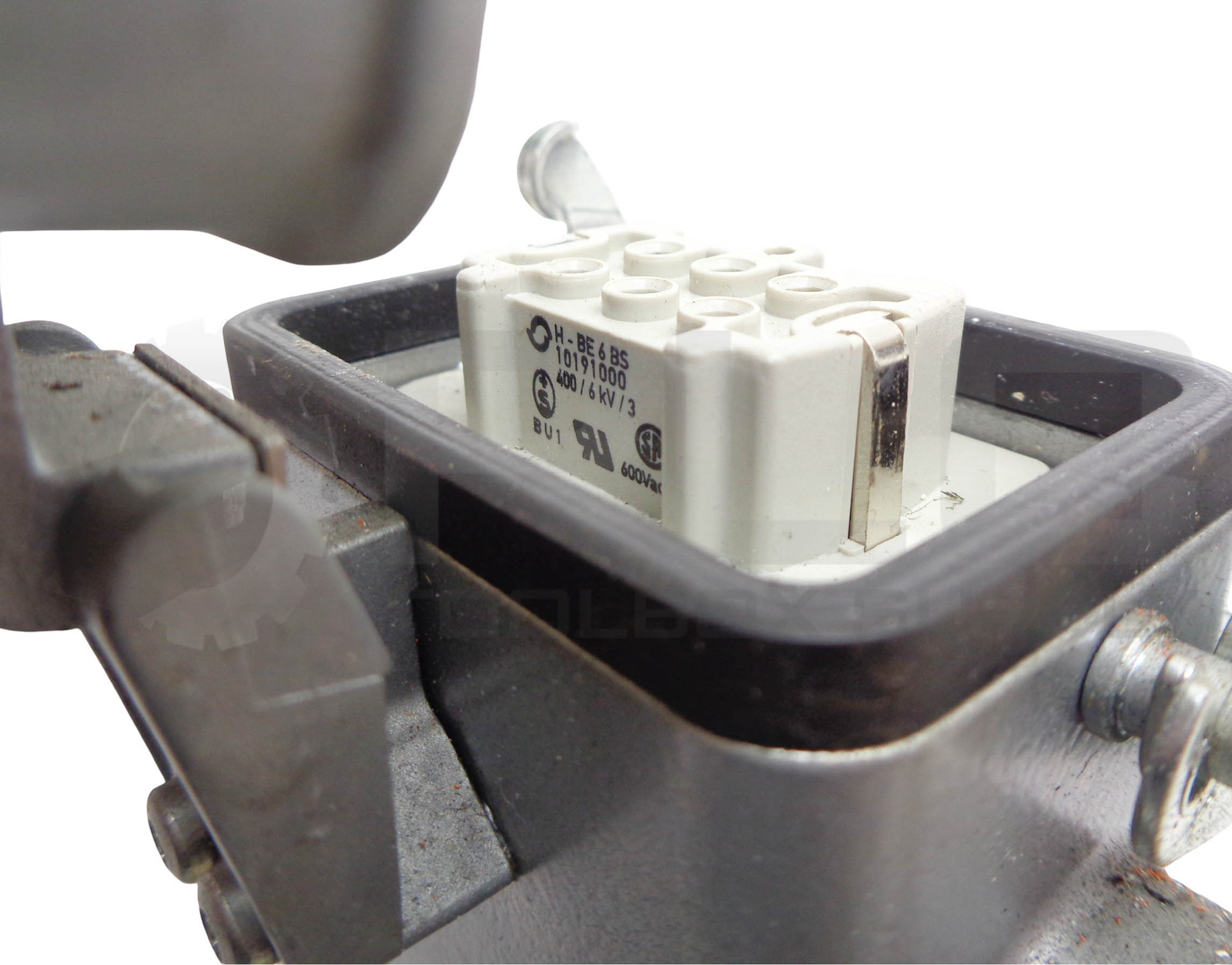 HARTING 19300061255 SOCKET HOUSING W/ 10191000 / H-BE 6 BS 6-PIN CONNECTOR