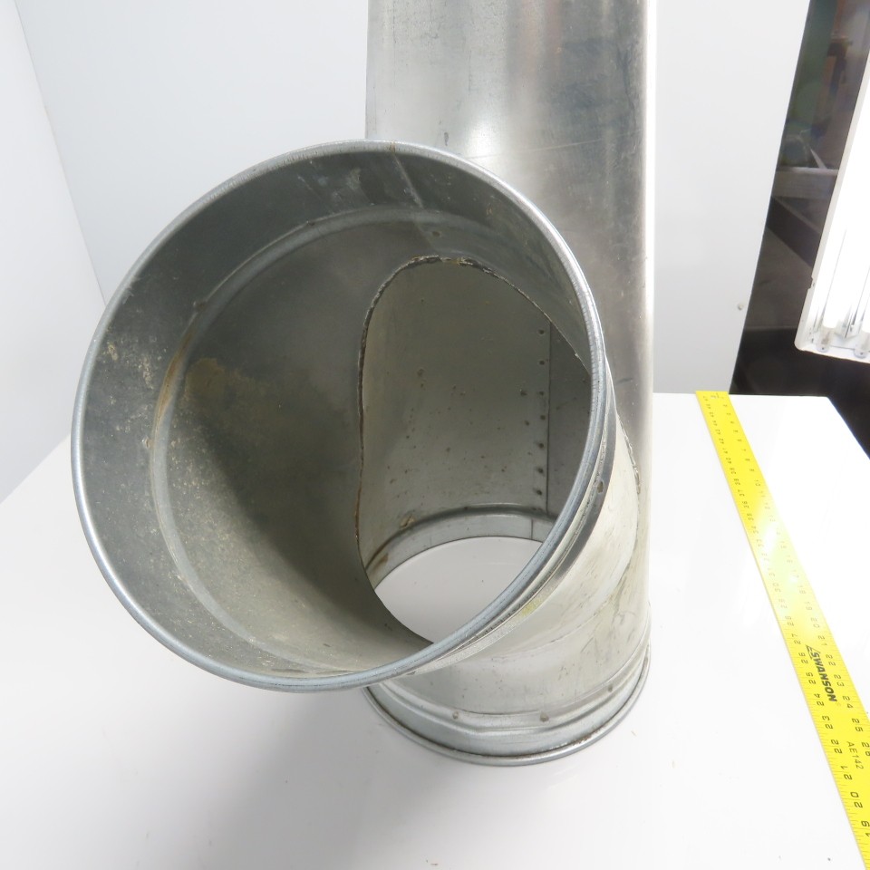 Nordfab Style Y Galvanized Duct 12-3/4″ x 10-5/8″ x 6-3/8″OD Rolled Edge 30″ OAL