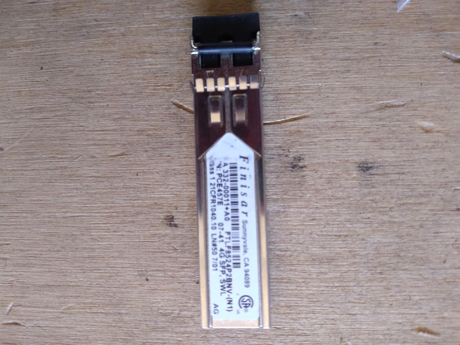 FINISAR FTLF8524P2BNV-HD PEM261G 850NM 1 21CFR1040.10 LOT OF 5