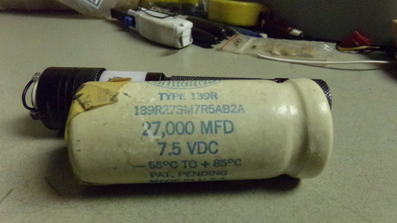 Sangamo 139R273M795AB2AS Capacitor 27k MFD 658-7834 *FREE SHIPPING*