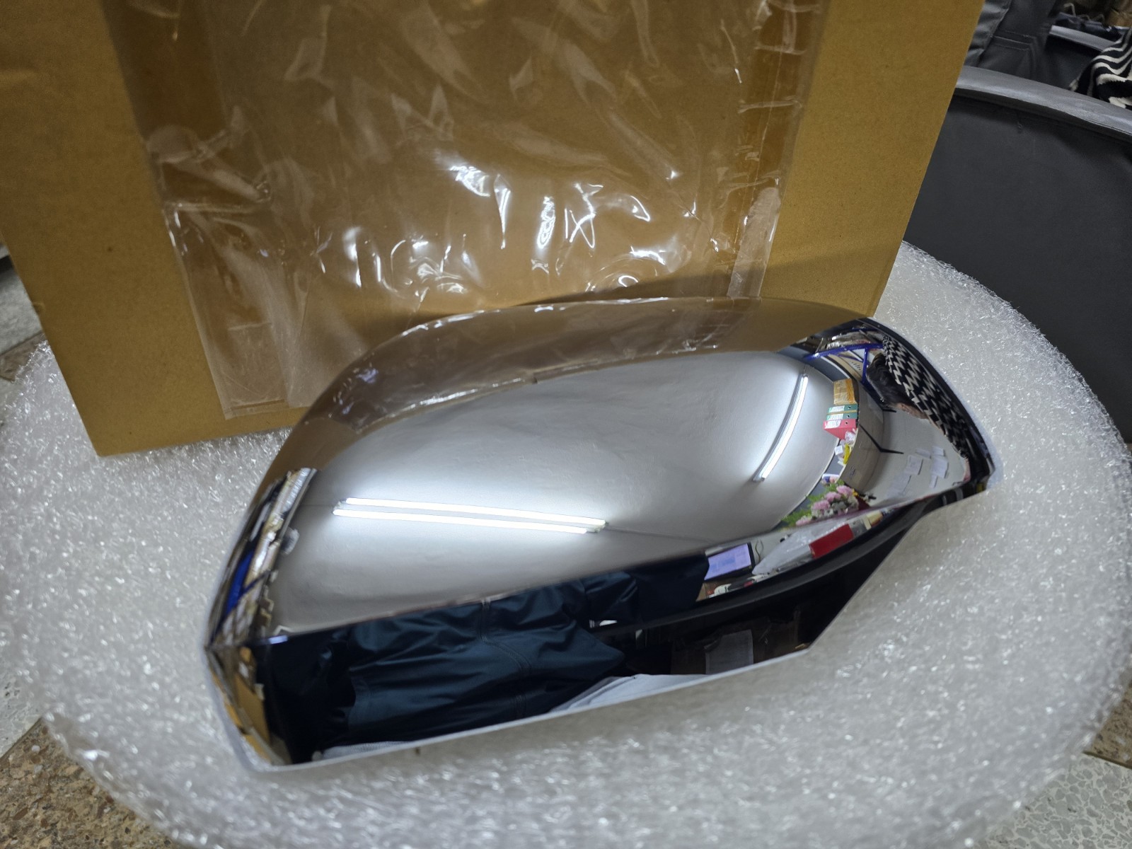 7632D715 LH SIDE CHROME WING MIRROR COVER FOR MITSUBISHI PAJERO SPORT