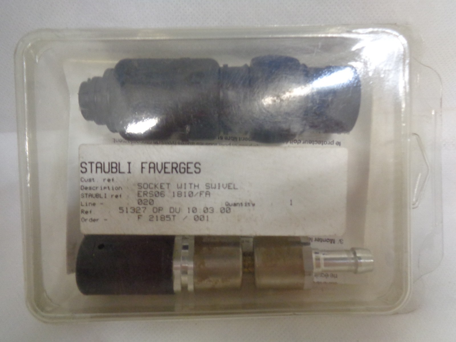 NEW STAUBLI FAVERGES ERS06 1810/FA SOCKET WITH SWIVEL