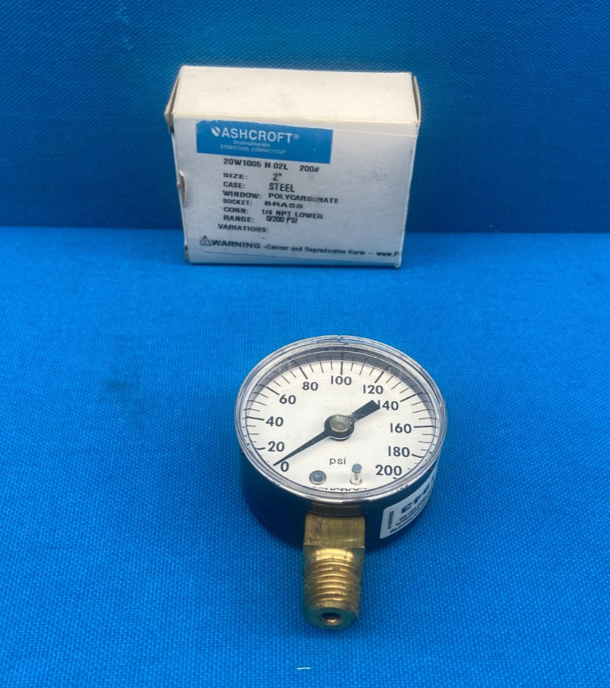 Ashcroft 20W1005H02L Pressure Transmitter 2″ 0/200 PSI