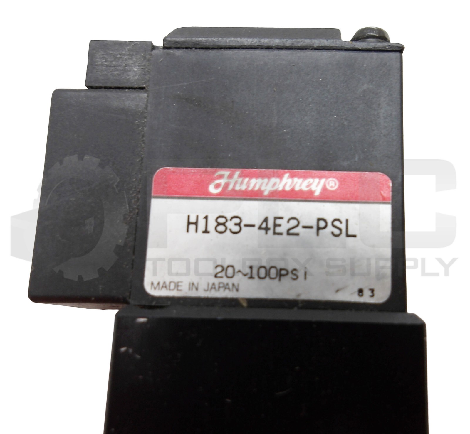HUMPHREY H183-4E2-PSL SOLENOID VALVE 20-100PSI 24VDC