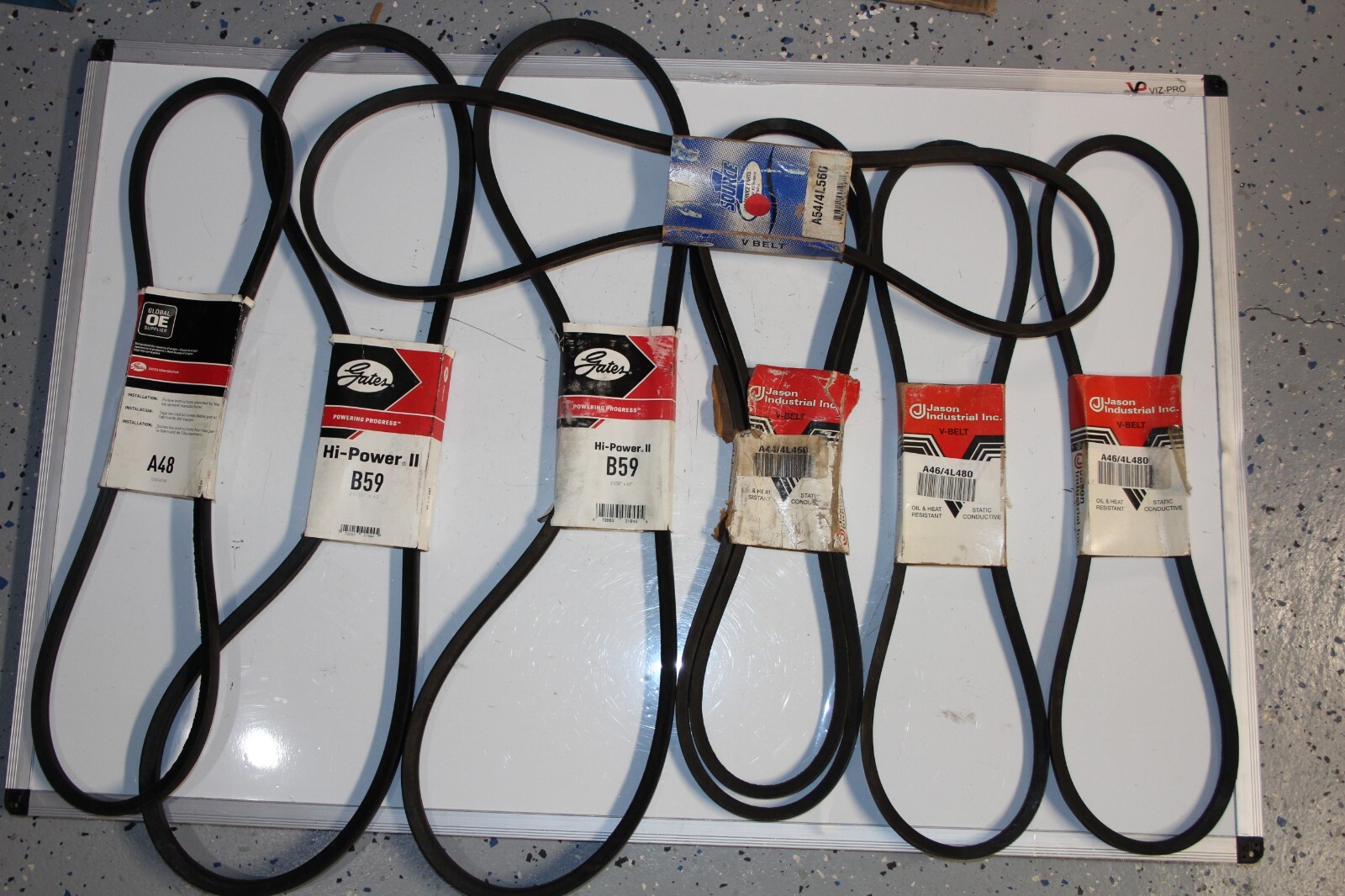 NOS Gates B59 A46 A48 A44 A54 4L480 4L460 HI-POWER II V-Belt LOT