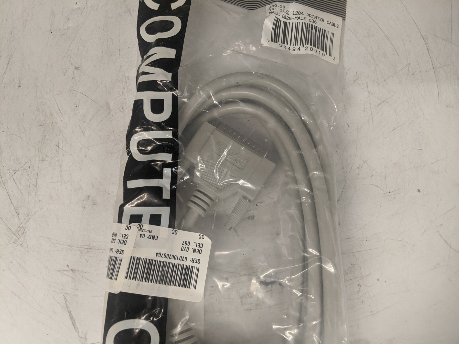 Instron 10’ IEEE 1284 Male DB25, Male C36 Printer Cable