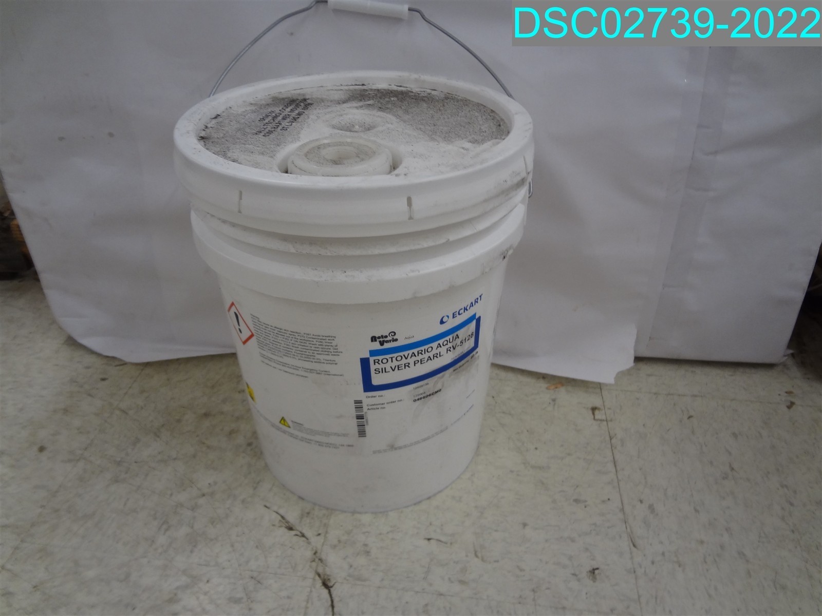 QTY=5 GAL: ECKART ROTO VARIO AQUA SILVER PEARL RV-5128 10449134 046606CM0 122068
