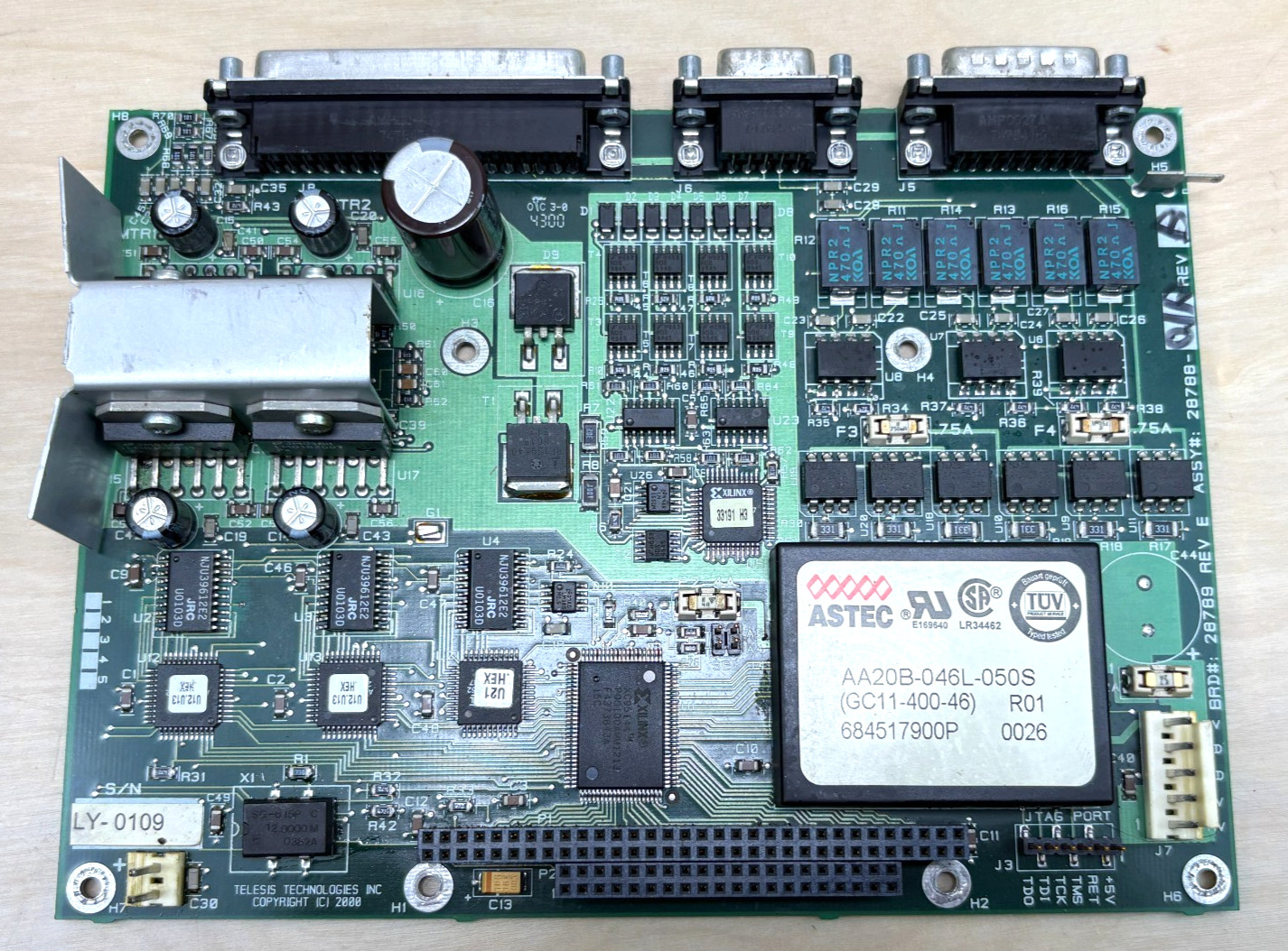 Telesis 28788-01 Rev B Communication Board for TMC420 Pinstamp Controller