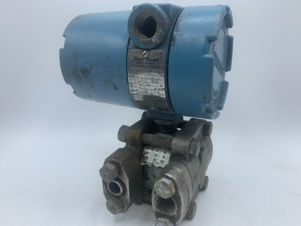 Rosemount Pressure Transmitter 1151GP7E2231, 45VDC, 300PSI, GP, 316SS