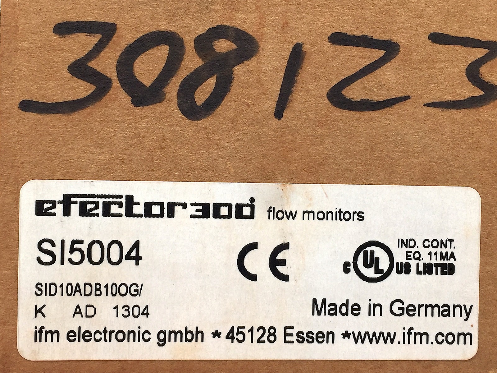 IFM Efector 300 SI5004 Flow Sensor Monitor Meter SID10ADB10OG