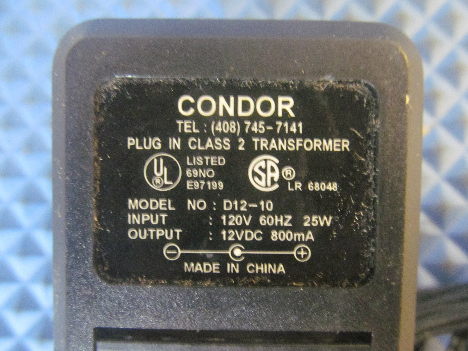 NOS Condor Power Supply D12-10 120V 60Hz 25W Free Shipping