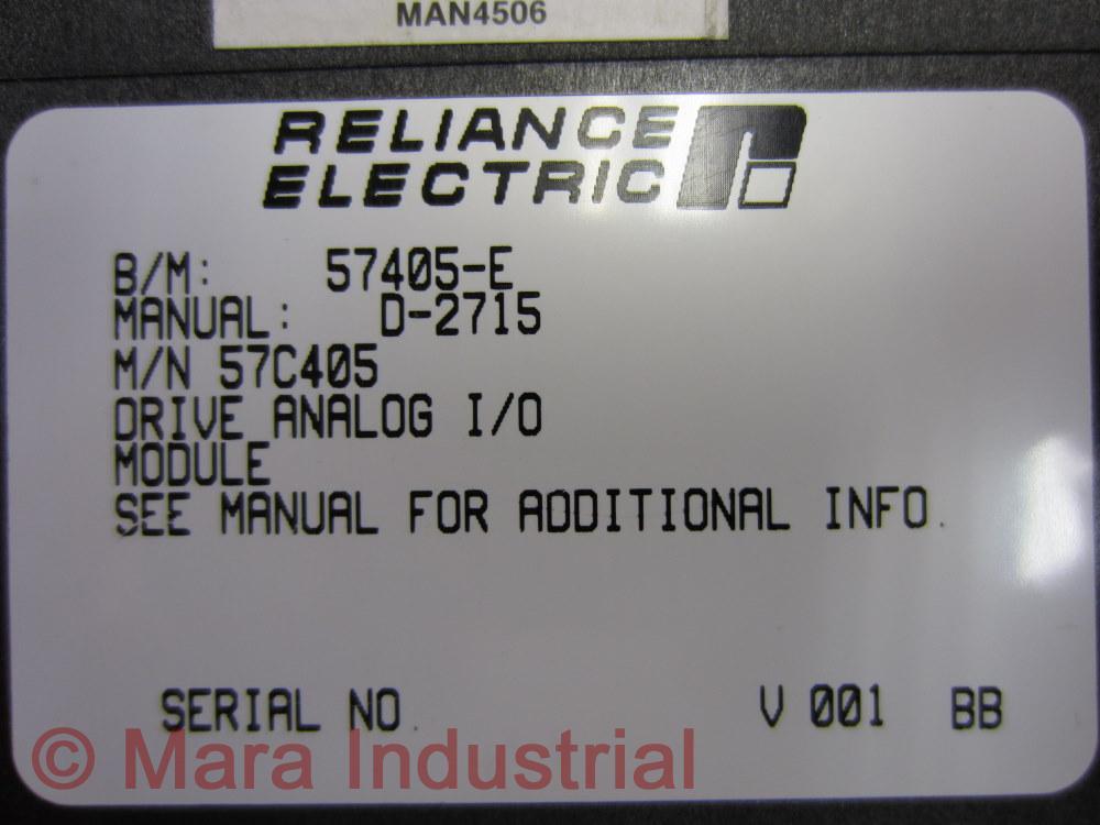 Reliance Electric 57405-E Module D-2715