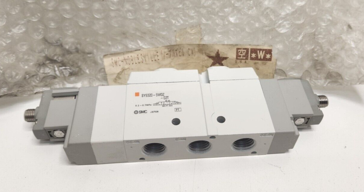 NEW OLD STOCK! SMC 24V 1/4″ PORTS SOLENOID VALVE SY9320-5WOZ-02T