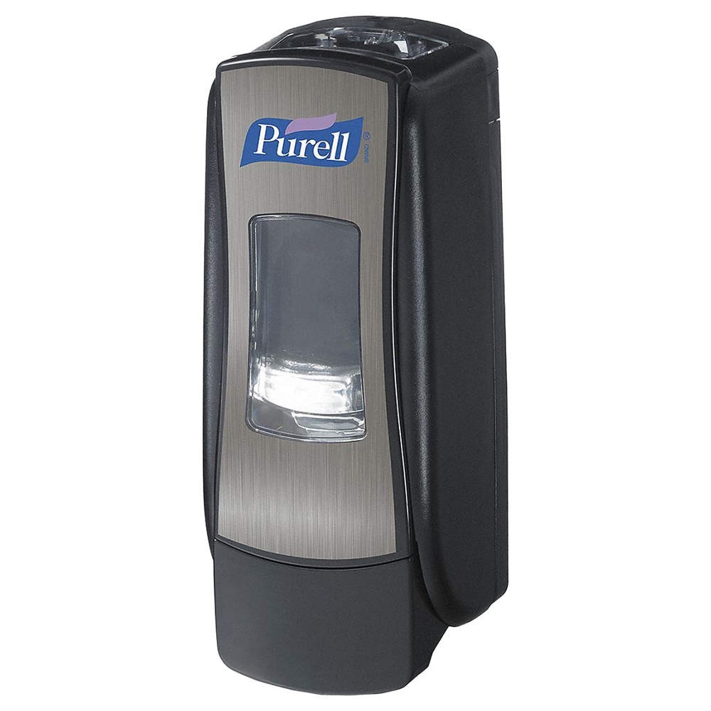 PURELL 8728-06 Hand Sanitizer Disp,BLK,700 mL,4 inD 12Z350