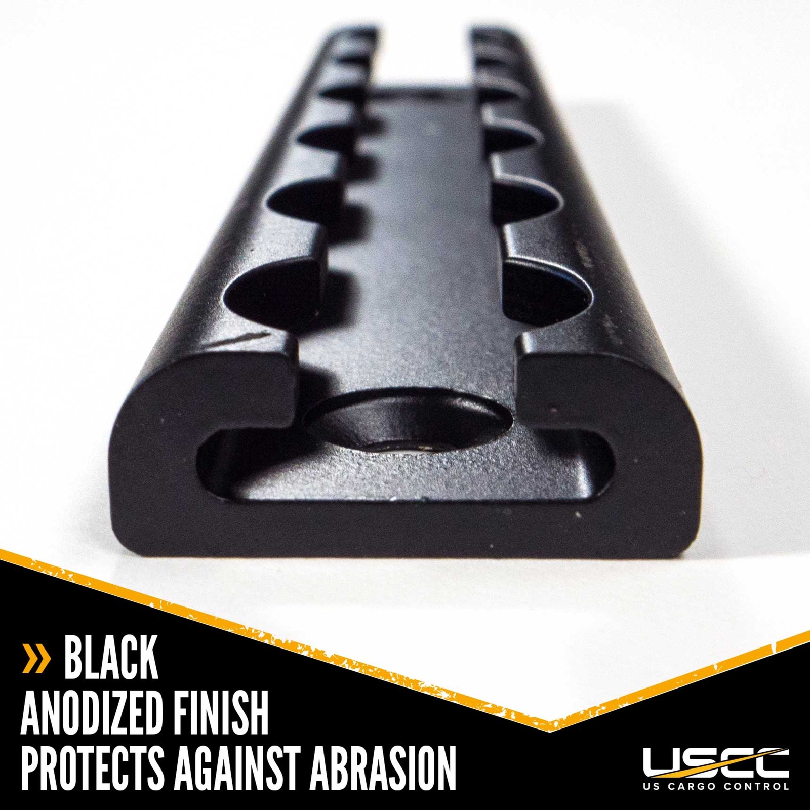 USCC 6″ Black L Track – Secure Motorcycles, Dirt Bikes, ATVs, Etc. – 4PK