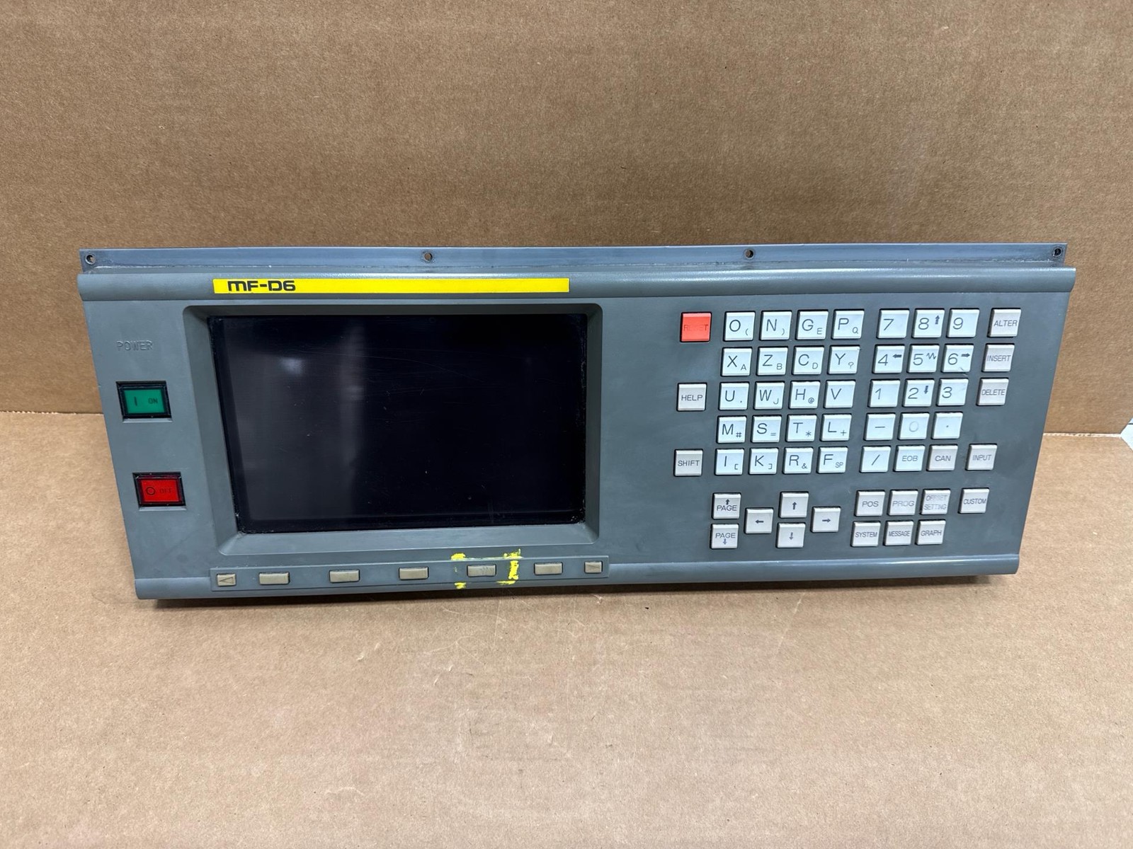 FANUC PDP/MDI Unit. MF-D6, Type: A02B-0120-C081/TA, Operator Panel